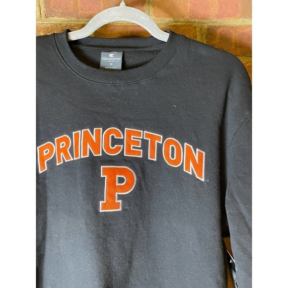 Colosseum Black Princeton Tigers Arch & Logo Crew Neck Sweatshirt NWT - Picture 2 of 6
